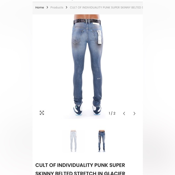 NWT Cult of Individuality Super Skinny Jeans - Picture 5 of 7